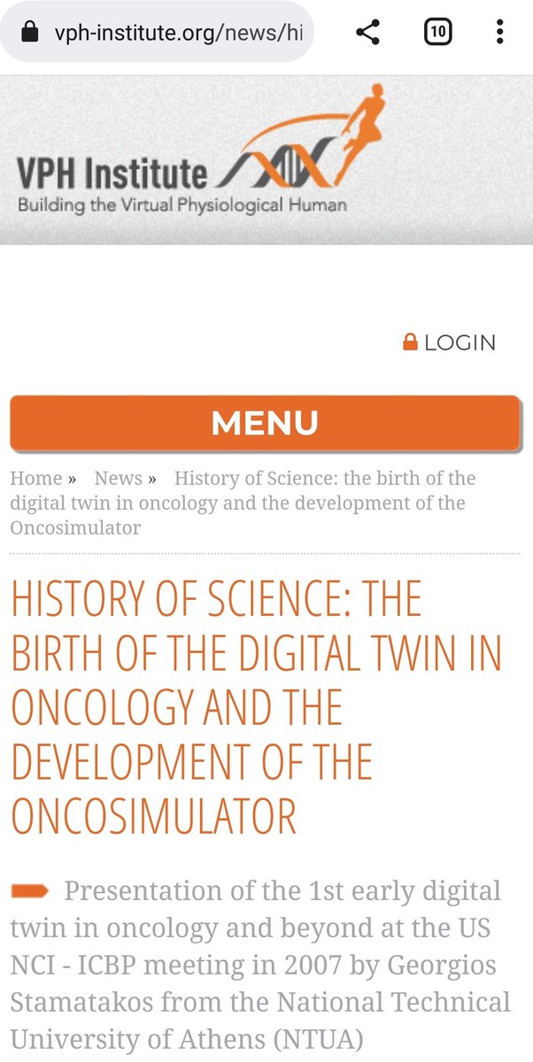 NEWS ARTICLE AT THE ORIGINAL SOURCE (Virtual Physiological Human Institute):
lnkd.in/dakqyiej

#InSilicoMedicine #vph #vph_Institute #avicennaAlly #insilicooncology #medicine #iccsntua #ntua #biomedicalengineering #TheYuan #iccs #NKUA
