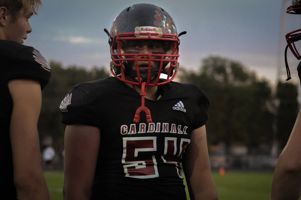 mbreckne's tweet photo. Proud of our middle man! Heโs working hard to get better each day. Great job Ty! #54 #sophomore #heis15 #itsinhisblood @CoachConnerDTFB @CoachMogsDT Thanks for believing in him. ๐ https://t.co/ckesvu0caB