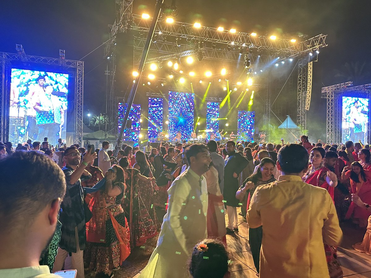 Falguni Pathak in Dubai.