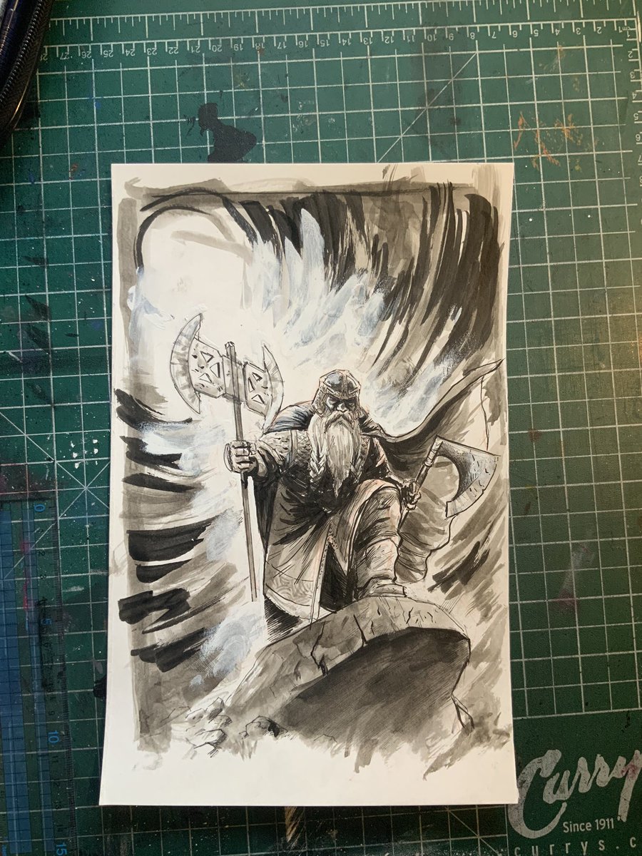 Some recent #inktober #drawtober pieces. Papa Emeritus the 4th and Gimli