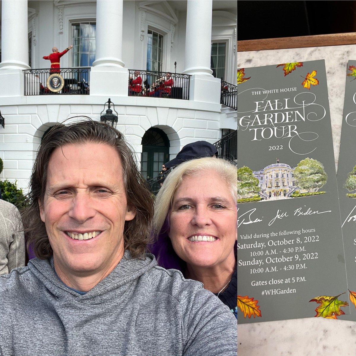 Great day to see the White House Gardens. Thank u @benbernier for the VIP tickets.