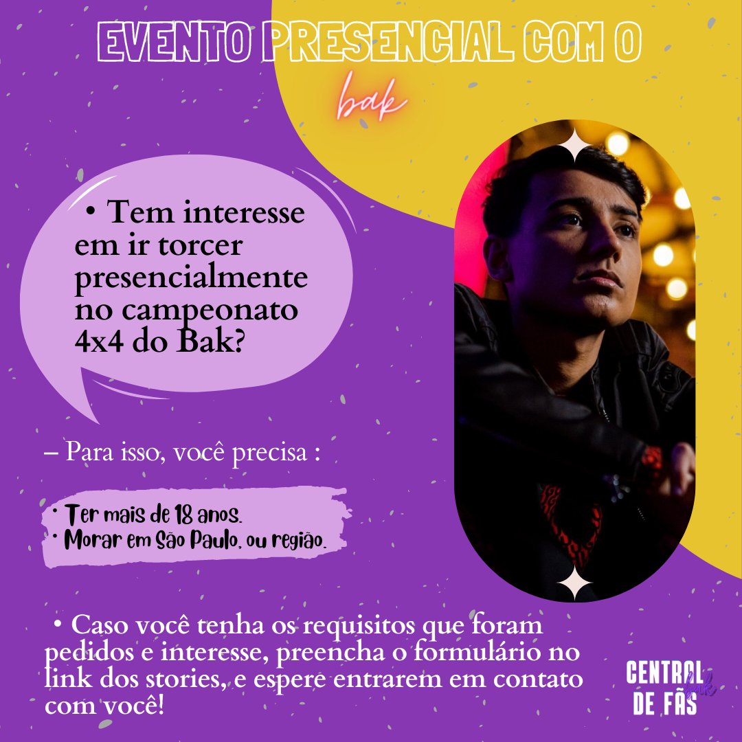 cfb4k's tweet photo. • Oportunidade pra galerinha de SP, com mais de 18 anos; caso cumpram os requisitos, preencham o formulário no link dos stories (cfb4k no insta), ou link da bio. 💜

• Em caso de dúvidas, chamem na dm! https://t.co/AriOnpyJPe