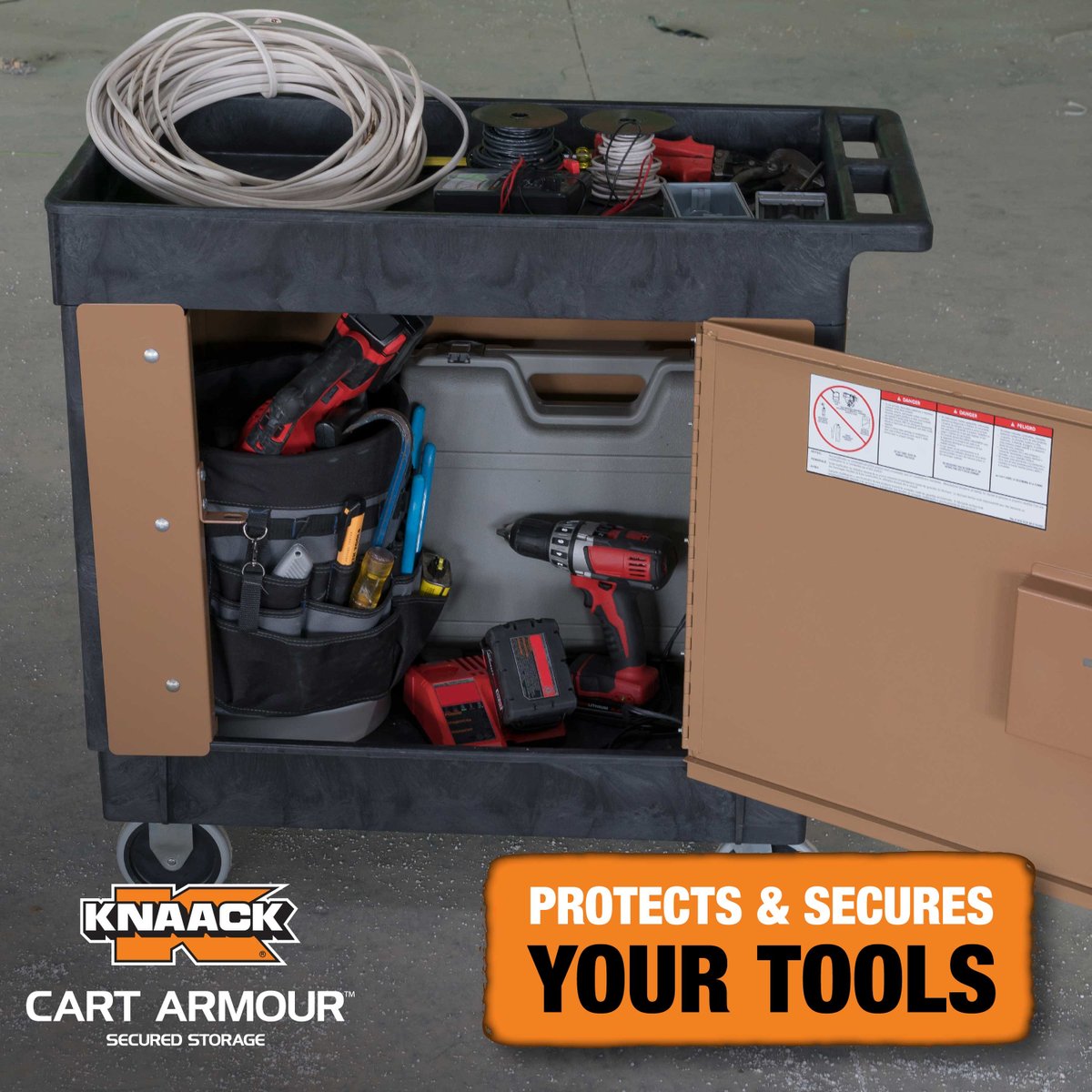 CantCrackKnaack's tweet image. Need a quick #jobsitestorage solution to protect your tools, but don&apos;t need a full #gangbox? #CartArmour security paneling installs easily on many tool carts in service. LEARN MORE:
knaack.com/products/featu…