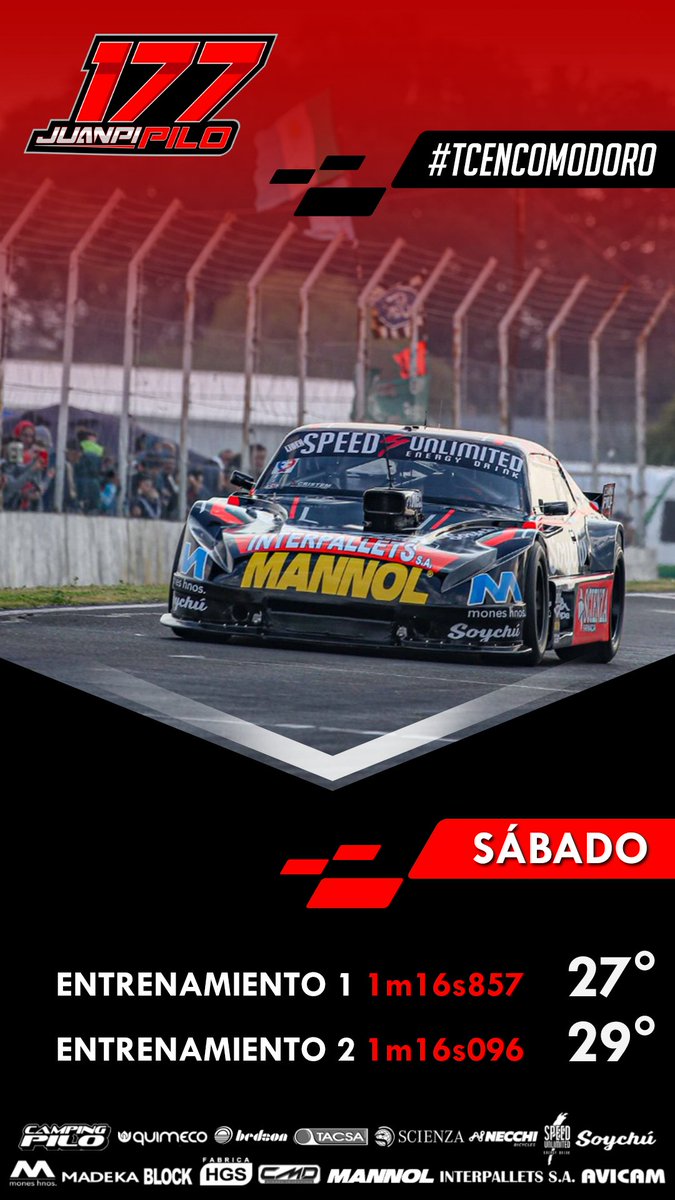 #TCenComodoro #TCPista 👉 Quedamos un poco lejos en los ensayos pero trabajando para encontrar el mejor balance de cara a la clasifica y las series!

🔜 Clasificación: ⏰ 15:05hs.  

📸 <a href="/DamianBarisch/">Damian Barischpolski</a>