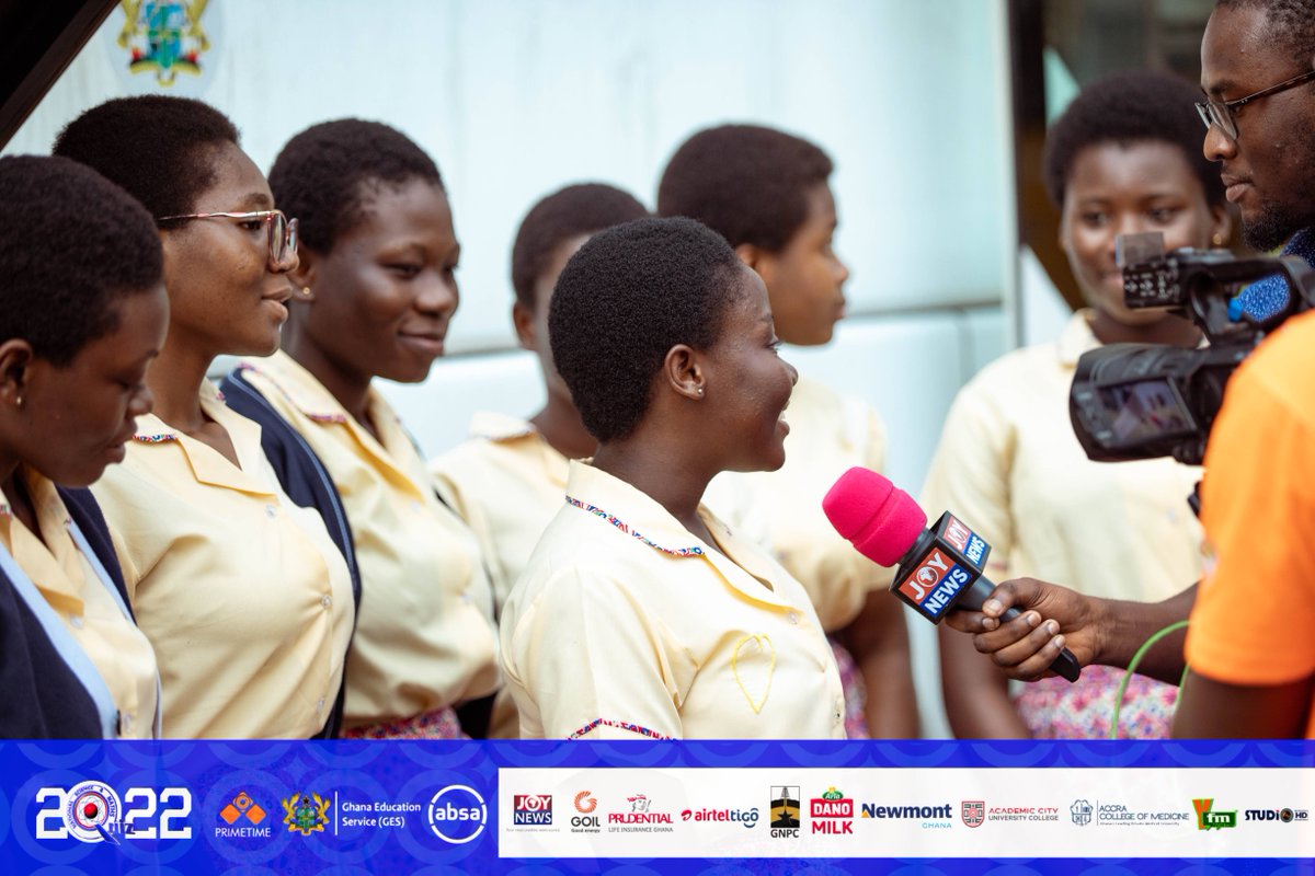 NSMQGhana's tweet photo. ARRIVALS: Krobo Girls’ SHS has landed safely in Kumasi.

They come up against St. Mary’s Girls’ SHS and Bueman SHS, Konongo on Thursday, 13th October in the #NSMQPrelims. 

#NSMQ2022 #Primetime https://t.co/S81jVPcVZN