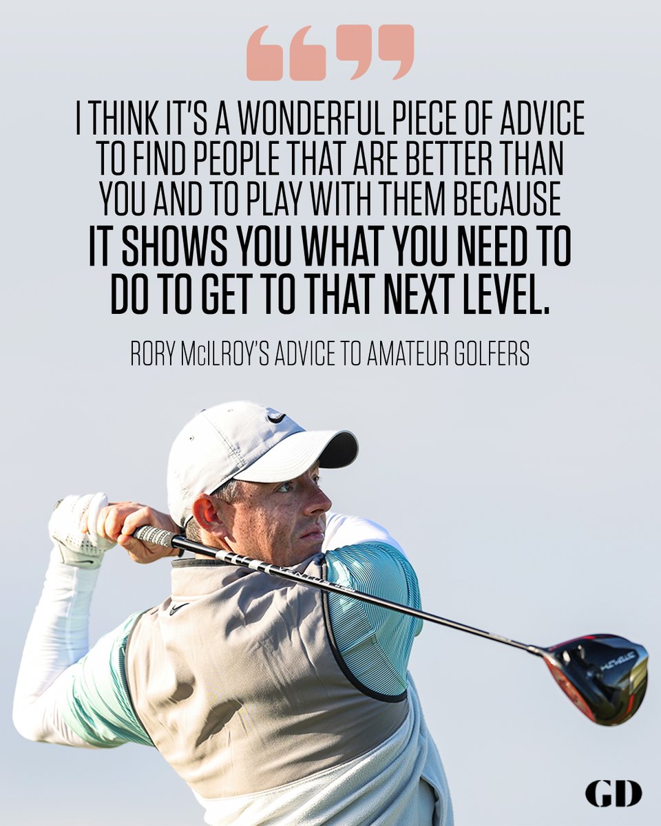 Solid advice from Rory. 🔥