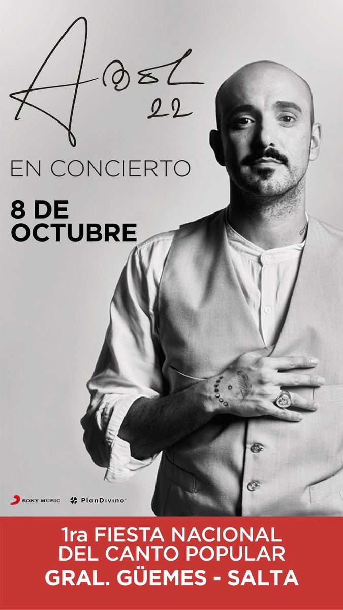 AbelPintos's tweet photo. Esta noche nos vemos en #Güemes provincia de #Salta para vivir otra movidita de canciones y amor ♥️

#NosVemosEnLaMusica https://t.co/PZ2iSHVJNU