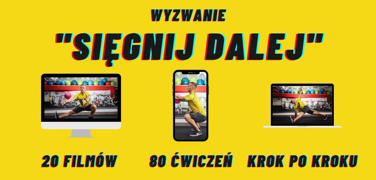TrainMeNow_'s tweet photo. Nowe Wyzwanie Sięgnij Dalej teraz w ograniczonej promocji 50%! Zamiast 140zł teraz 69 zł! Ponad 80 różnych ćwiczeń na rozciąganie. Zobacz i kup dziś https://t.co/fJOyHlGwxx

#trening #promocja #treneronline #online https://t.co/KqVTsrGKjs
