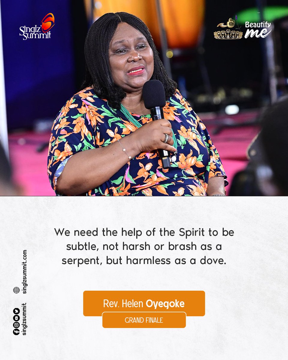 SinglzSummit's tweet photo. Catch up on some highlights from the ministration of God's Word by Rev. (Mrs) Helen Oyegoke at the Grand Finale of #SinglzSummit22.

Theme: Beautify me

#RevHelenOyegoke @EGFMfountain #BeautifyMe #SinglzSummit22 https://t.co/3CTMypgpOd