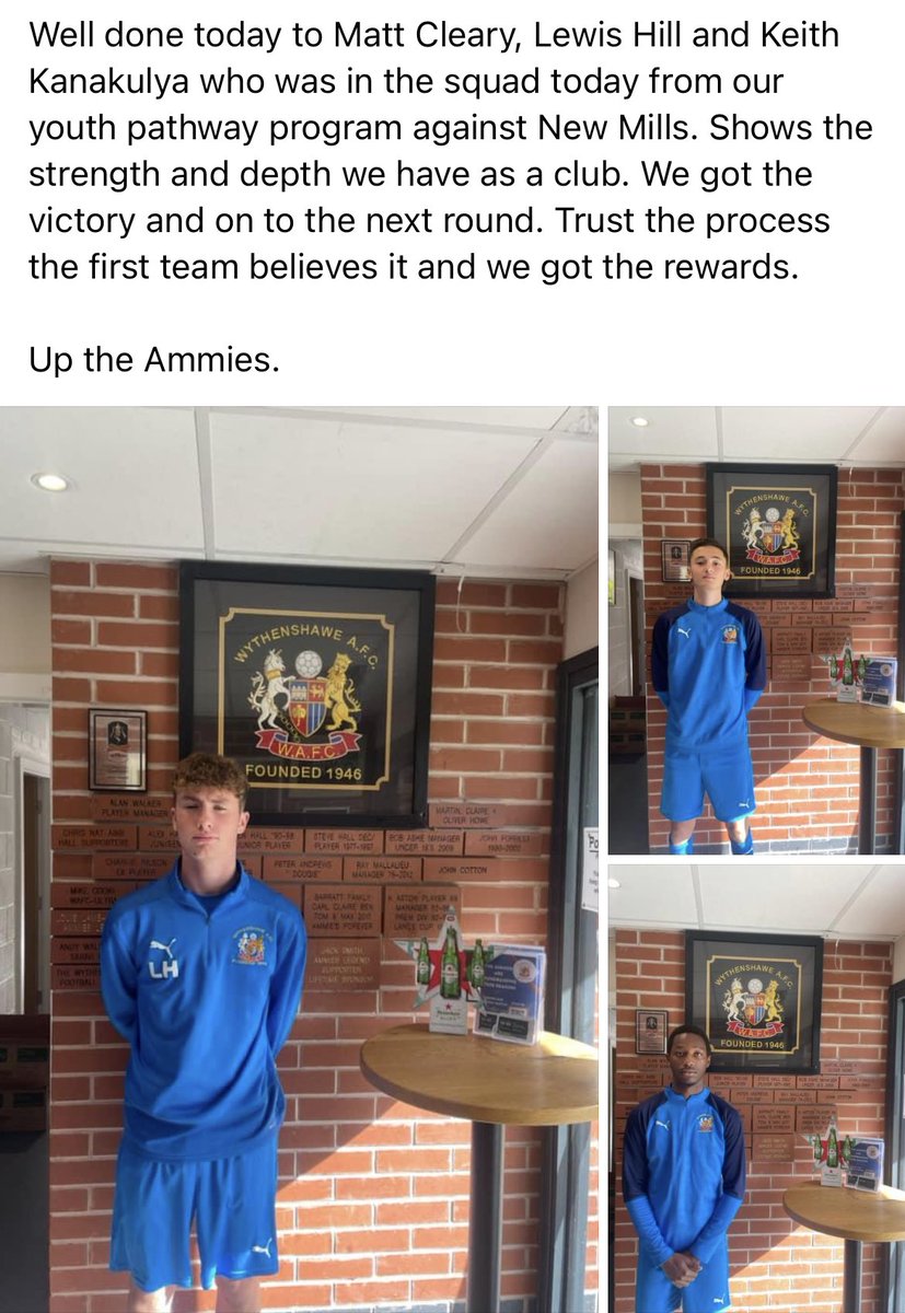 Wythenshawe Football Club (@wythenshawefc) on Twitter photo 