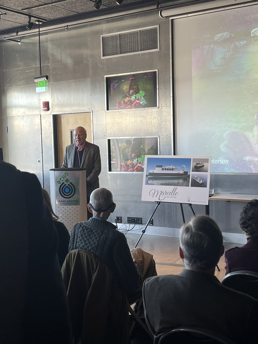 SusnEvans's tweet photo. “You don’t say ‘I’m finished,’ you say ‘Let’s keep this going.’” Thank you @SenatorLeahy for your leadership to protect and care for Lake Champlain. https://t.co/ShCPWTDKLR