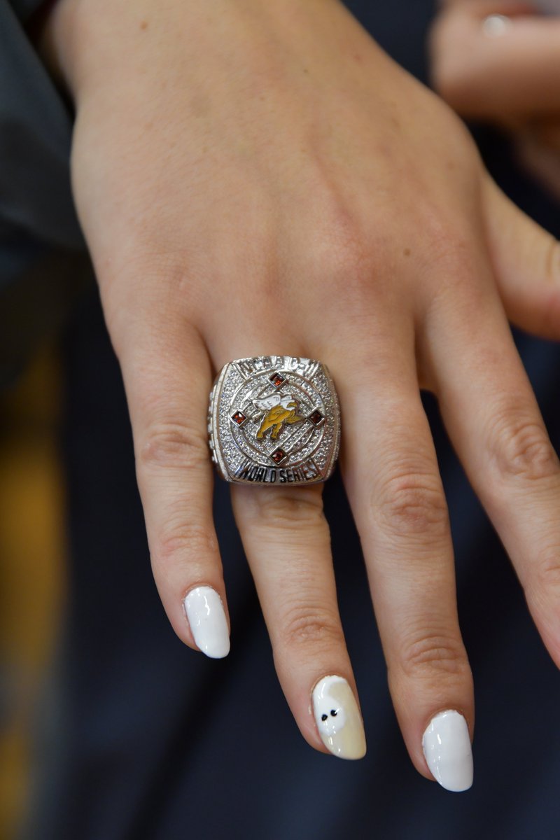 GriffinsSports's tweet photo. Prior to today's volleyball match, the 2022 Atlantic Regional Champions were honored and presented their championship rings. https://t.co/W1lpW6Y2hz