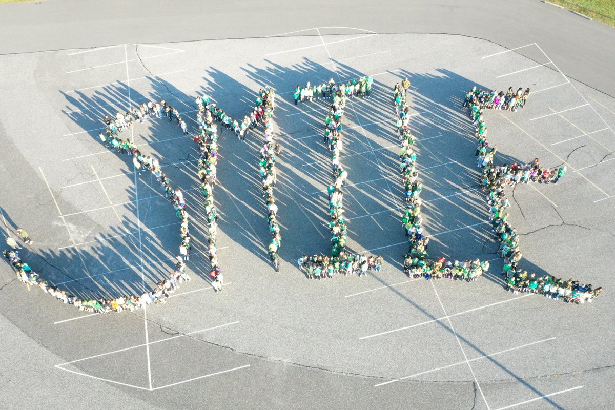 Friday, the student body at PVS came together to spell out the word SMILE. It’s our hope that this week brought a SMILE to the faces of our students and staff. Spreading kindness is contagious and it takes just one second to SMILE at someone. 
Remember, “Be FIRST to be KIND”💙