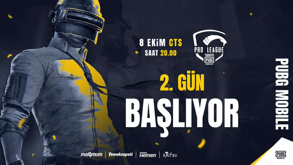 fbespormobile's tweet photo. Serüven Devam Ediyor! 💪🏻

PMPL - Turkey Fall 2022 Büyük Final heyecanında ikinci gün karşılaşmaları az sonra başlıyor. Başarılar takım! 💛💙

📺| https://t.co/Nxl7TG74DV

#HerZamanHerYerde #FBPUBGM #PUBGMOBILE #PMPL https://t.co/MuhKsawOwE