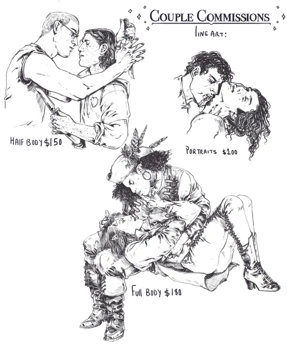 couple c✨mmissions are open, DM me here or email me at smayerillustration@gmail.com 