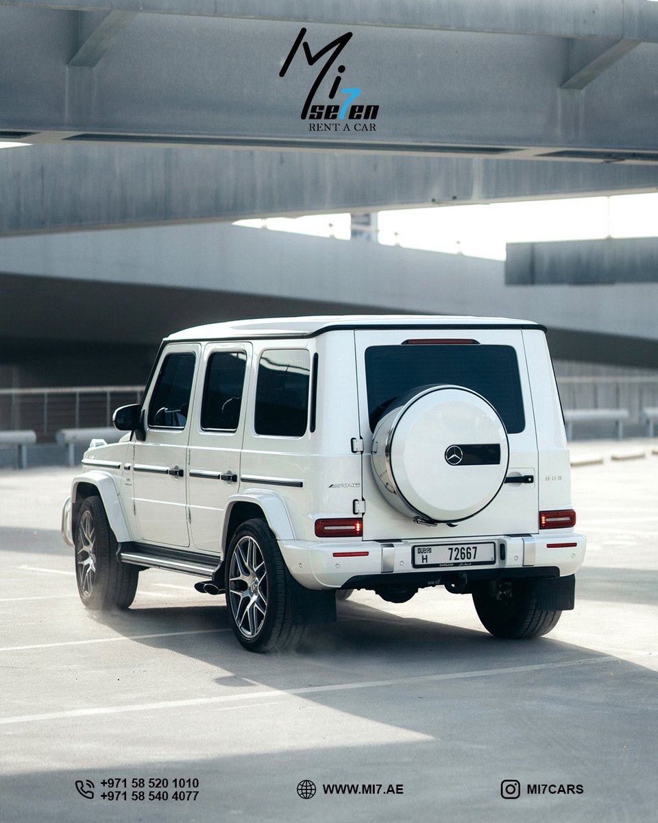 You’re not only looking for power. You’re looking for an icon. Mercedes G63 AMG
Explore more at <a href="/mi7cars/">Mi7 Rent A Car</a>

Book it now ⬇️ احجزها الآن

🇬🇧/ 058 540 4077
🇸🇦/ 058 520 1010

Book your dreams car in 5 minutes 🚀
احجز سيارة احلامك في 5 دقائق ⏳

MI7 RENT A CAR
Luxury • Sport • Exotic