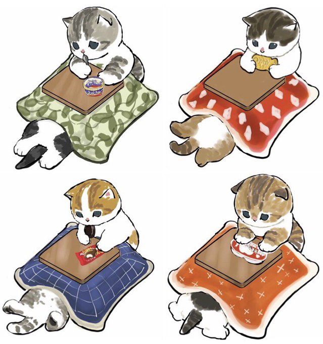 「animal under kotatsu」 illustration images(Latest)