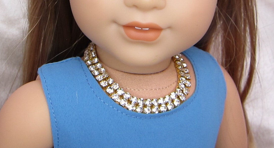 Thanks for the kind words! ★★★★★ 'Beautiful, thanks!' Rosemary etsy.me/3VeVBdi 
#etsy #gold #dollnecklace #americangirl #girlsnecklace #dolljewelry #girlsgift #18inchgolden #goldennecklace #dollsassesories