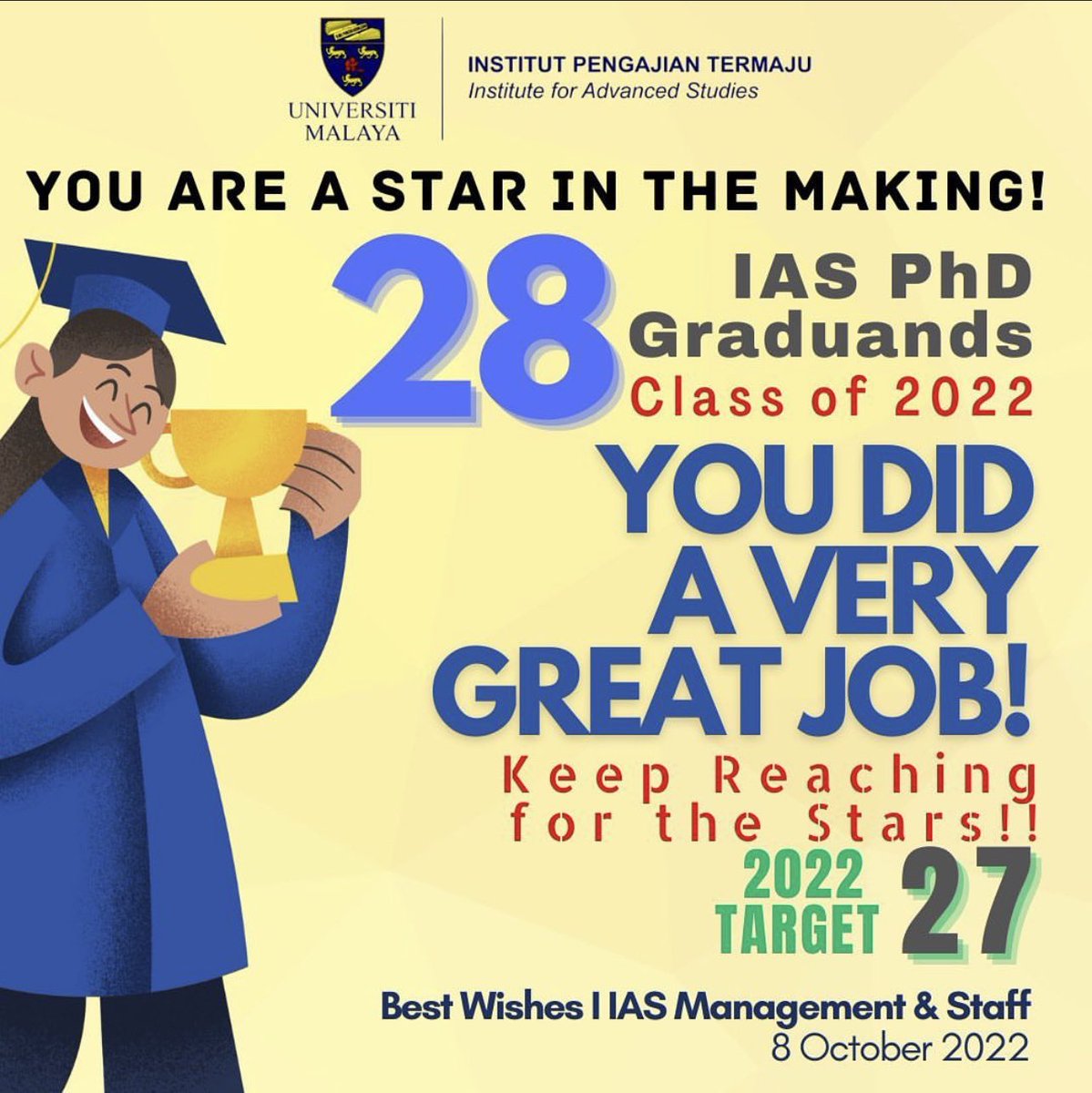 ias_um's tweet photo. Congratulations!!! #iasum #um #universitimalaya #convo2022 https://t.co/WR4puHQJxI