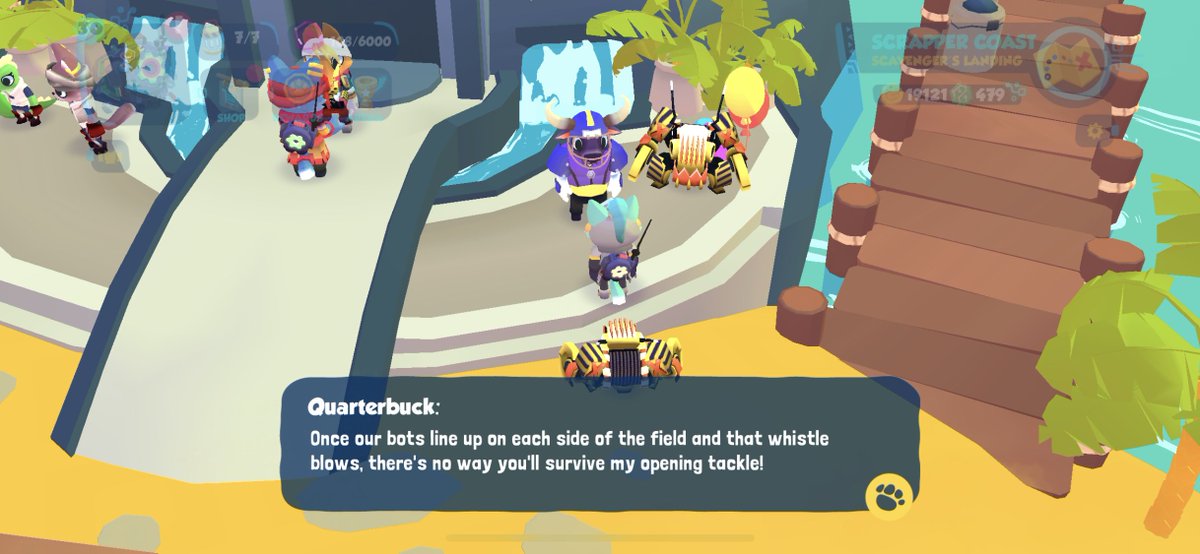 That battle we had with Quarterbuck didn't go as we imagined it would. It truly takes a lot of skill to survive his opening tackle. Prepare well for him, Botmasters. #BotworldAdventure #Botworld #MobileGames #MobileGaming #rpg #rpggame #rpggames #openworldgame #openworldgames