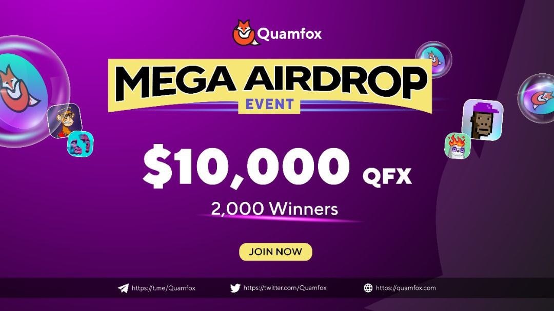 New #airdrop: QuamFox
Reward: 50 QFX (~$6)
News: TechAudit
Distribution: December 31st

🔗Airdrop Link: t.me/QuamFoxAirdrop…