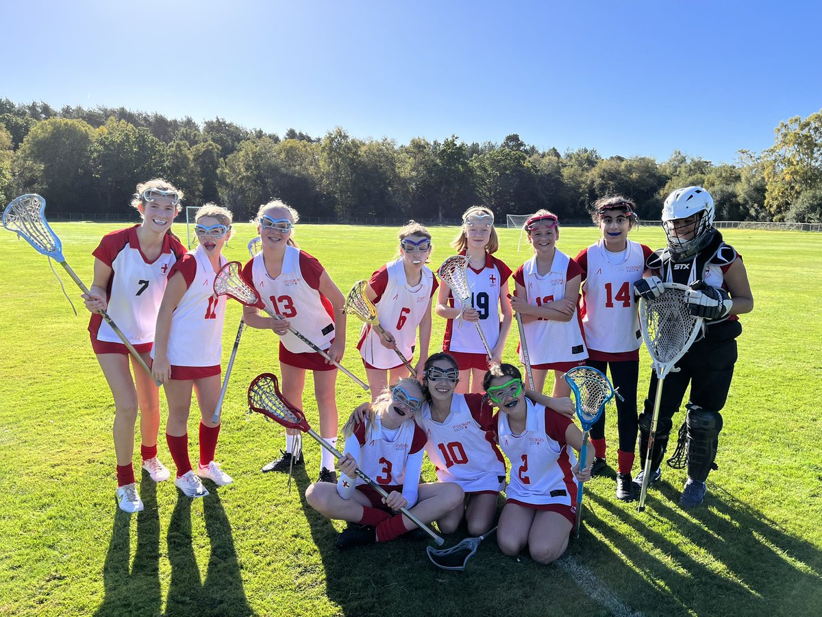 All smiles after some fantastic games of netball and lacrosse today. Thank you Abbots Hill for coming to play. #SGAcapable