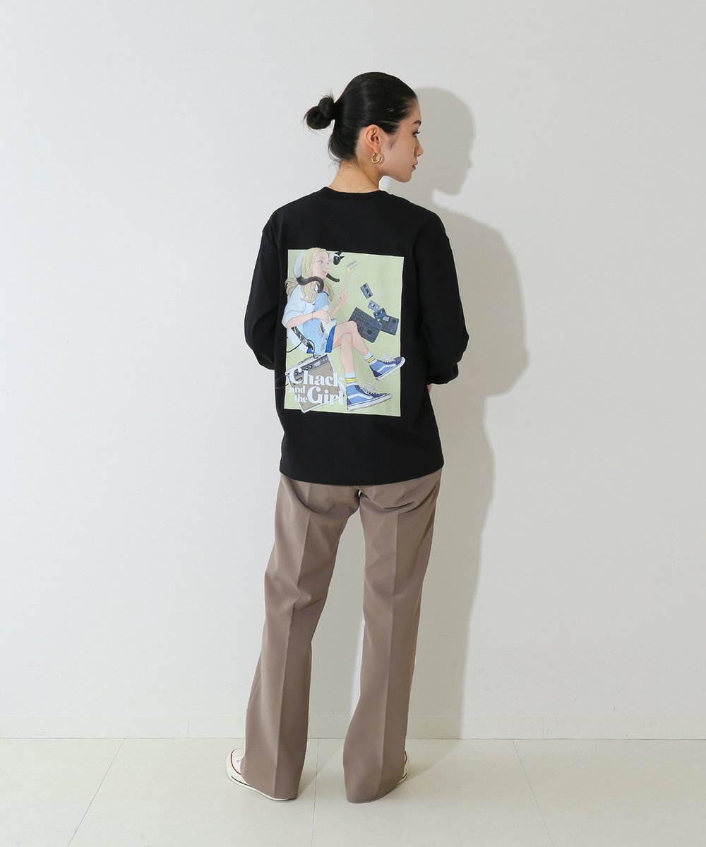「"Chack and the Girl"ロンT/ブラックBAYCREW'Sとのコ」|サイトウユウスケのイラスト