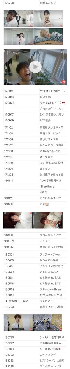 moon_light00xx's tweet photo. ブイラ無くなるということで、隔離期間中暇人を極めてた私による私のための見返したくなるかも(?)なASTROブイラまとめです⏩️
ネーミングセンス皆無なので、タイトル気になったらご自身で見に行ってください()
160815、171107、201127、210927は個人的に見返したい... https://t.co/uEydONLe3r