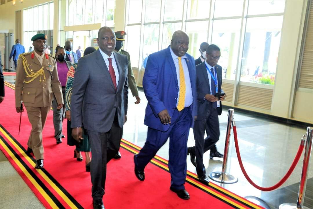 Kenya's President Dr. William Ruto has arrived in Uganda ahead of the country’s 60th independence anniversary scheduled for tomorrow Sunday October 9, 2022.