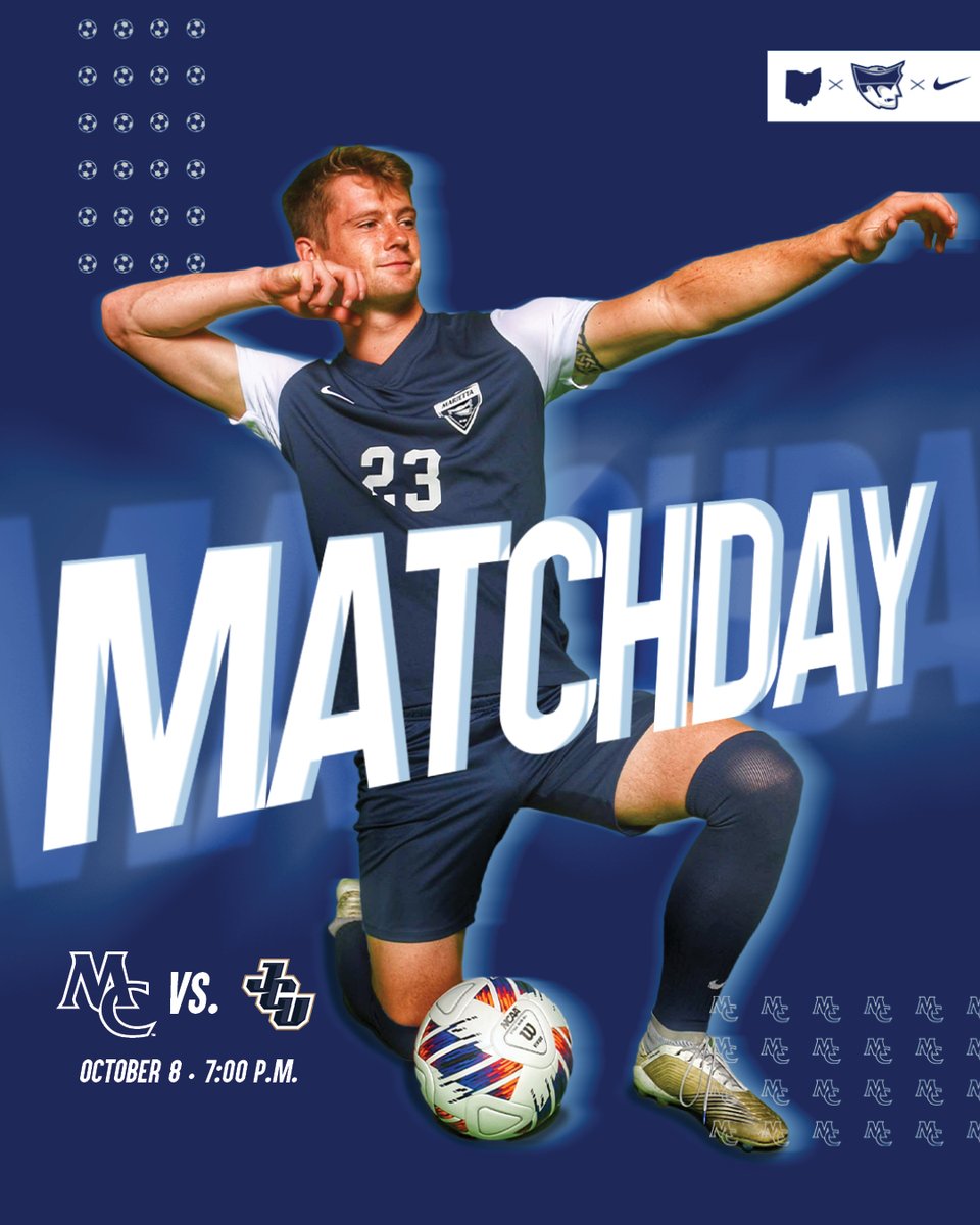 MariettaPioneer's tweet photo. 🚨⚽️🚨⚽️🚨⚽️

@MC_MensSoccer hosts John Carroll on the blue turf tonight. Come out and cheer on the Pioneers! #PioNation #BringForthAPioneer #d3soc #d3soccer 

⏰ 7 pm
🏟️ Marietta Field
📺 https://t.co/5xB1nCT5Kw
📉 https://t.co/Y0dksXipWY https://t.co/uZI0jPWbHn
