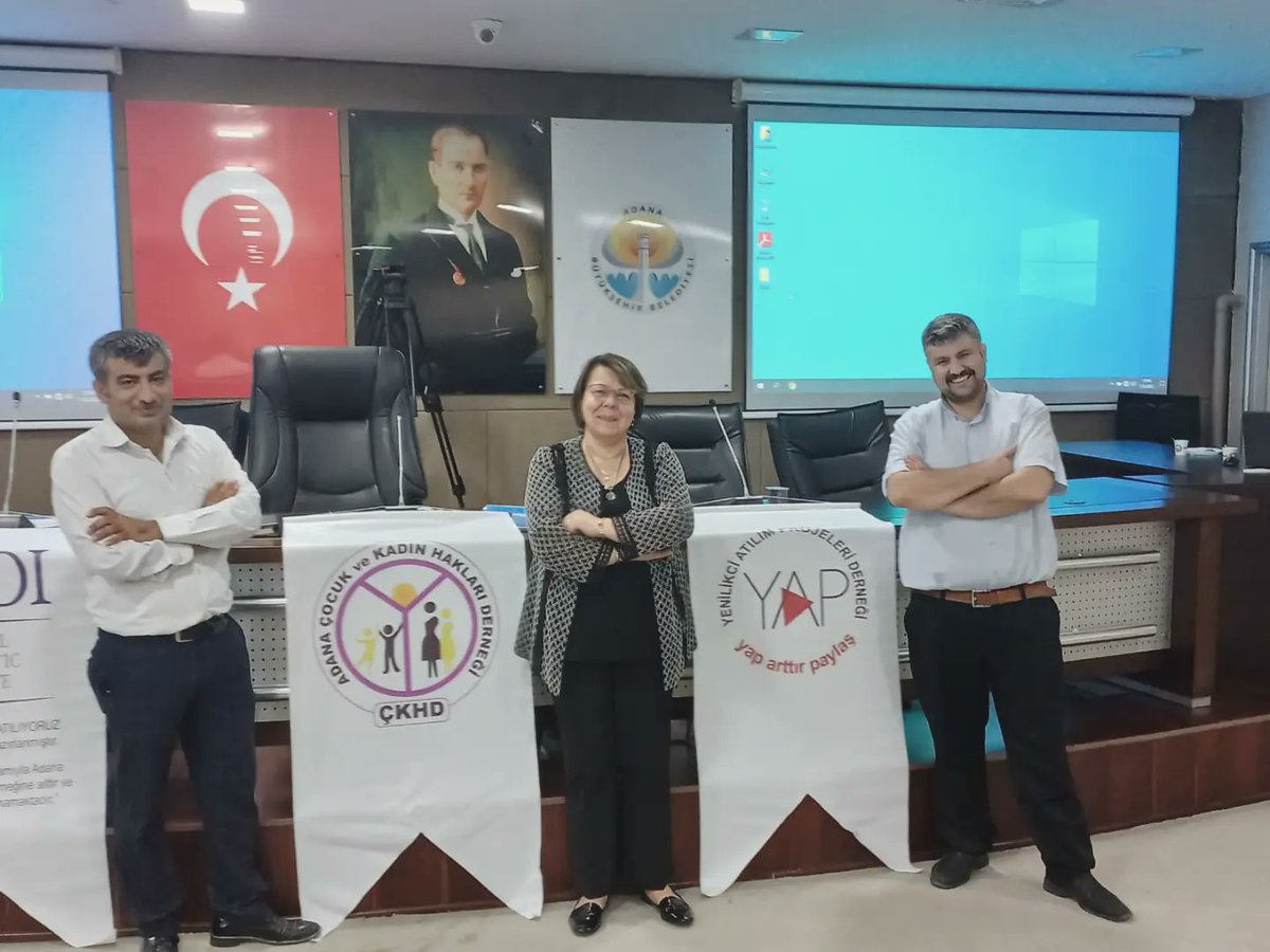 kamuskaorg's tweet photo. @kamuskaorg projesi kapsamında, yüzyüze savunuculuk programının 4. ve 5. Modülleri #adanabüyüksehir belediyesi meclis salonunda gerçekleştirildi.
#kamuskaprojesi #yönetimdekadın #temsiliyettekadın
#adanaçocukvekadınhaklarıderneği
#adanabld
#nditurkiye
#yapdernegi
#yaparttırpaylaş https://t.co/7Zqu1ijoiC