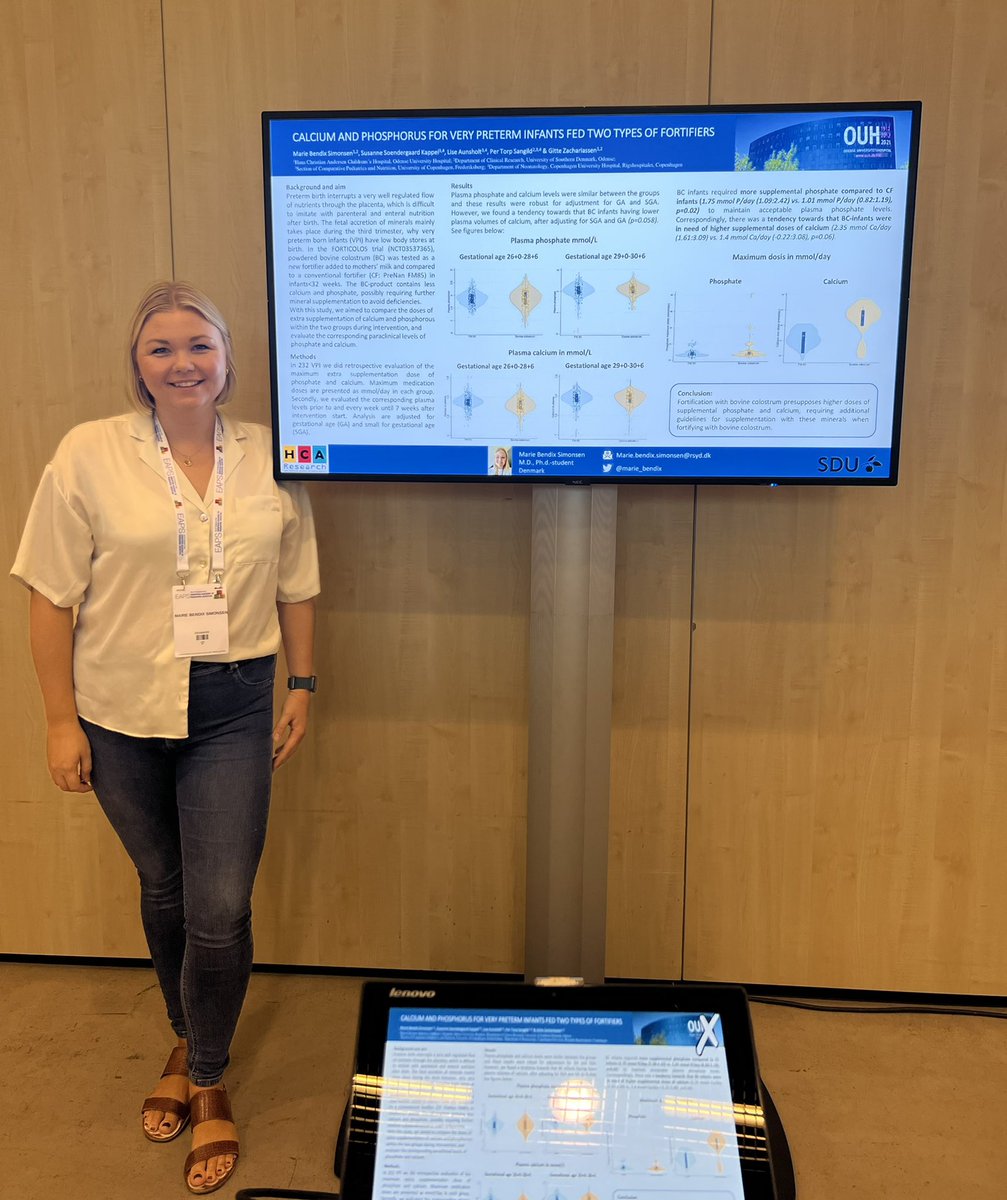 marie_bendix's tweet photo. Amazing morning sessions on electrolytes at #EAPS2022 🙌🏻 So much inspiration for the part of my PhD comprising calcium and phosphorus in VPI. Also, I found my poster on the preliminary results from that study 🙌🏻 To my relief it looked good on the screen 🙏🏼 https://t.co/7FkSVk60HV