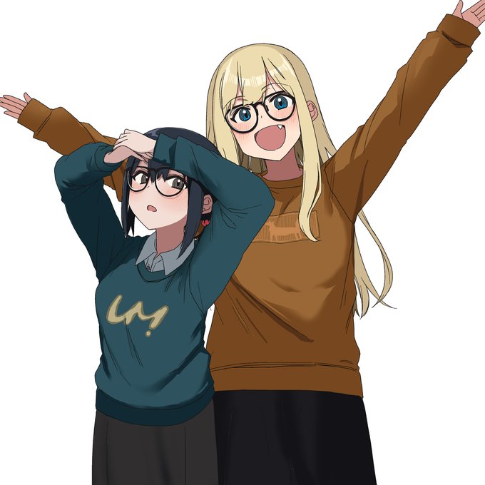 秋コーデ私服の先輩ふたり #オリジナル https://t.co/FnNIWQGCAR 