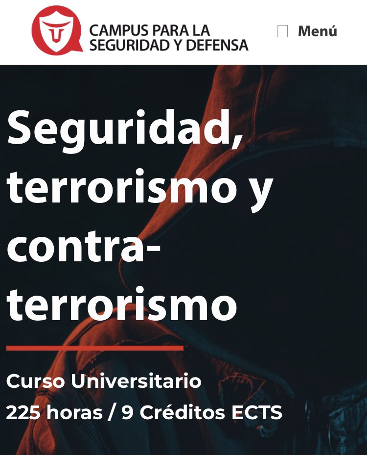 dgg030's tweet photo. Tengo el honor de coordinar x 2o año consecutivo el Curso Universitario sobre Terrorismo y Contra-Terrorismo desde una perspectiva teórico-práctica organizado x @intelsegglobal  y @E3Armas a traves del @CampusDefensa con un grupo de expertos de lujo.

¡¡Nos vemos en enero!!

👇🏻 https://t.co/3y11Me5BFp