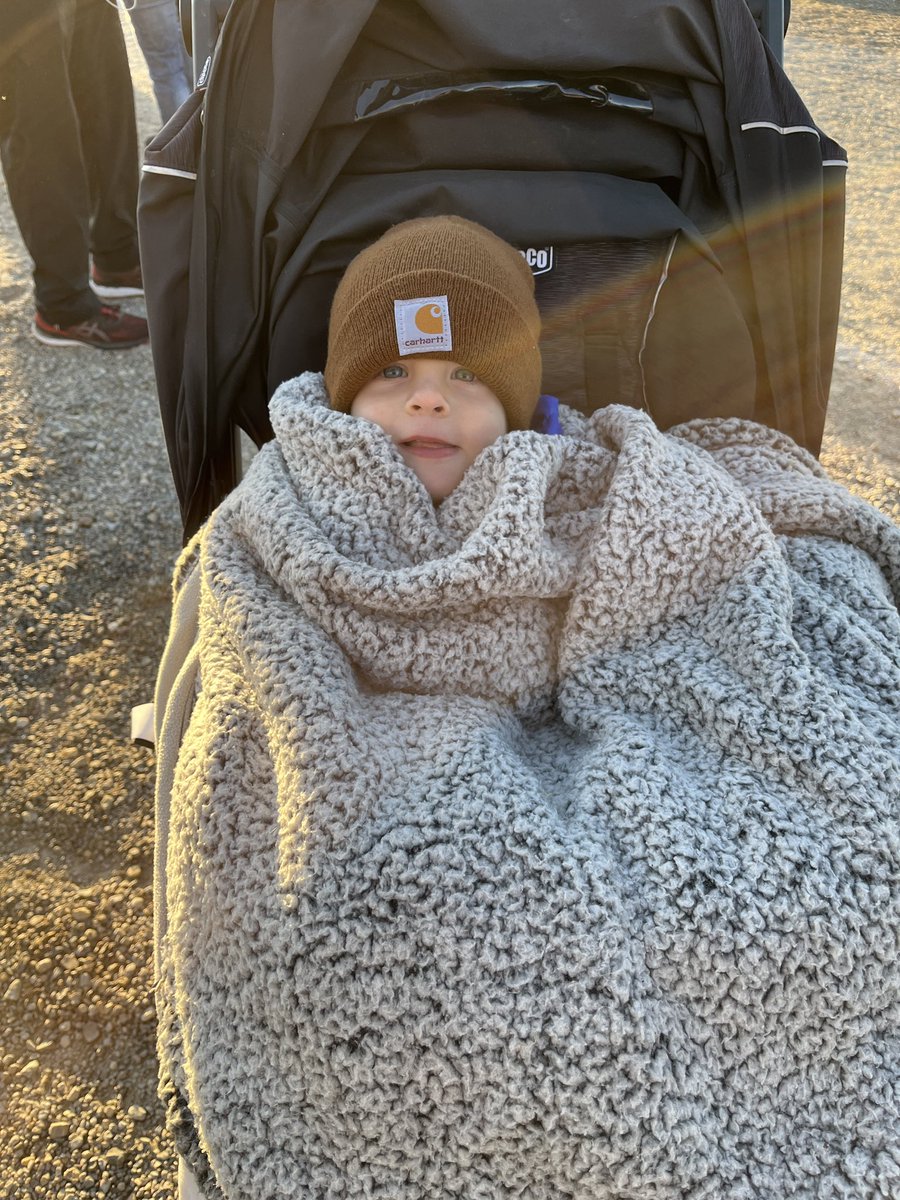 Someone’s ready for this morning’s cross country meet.