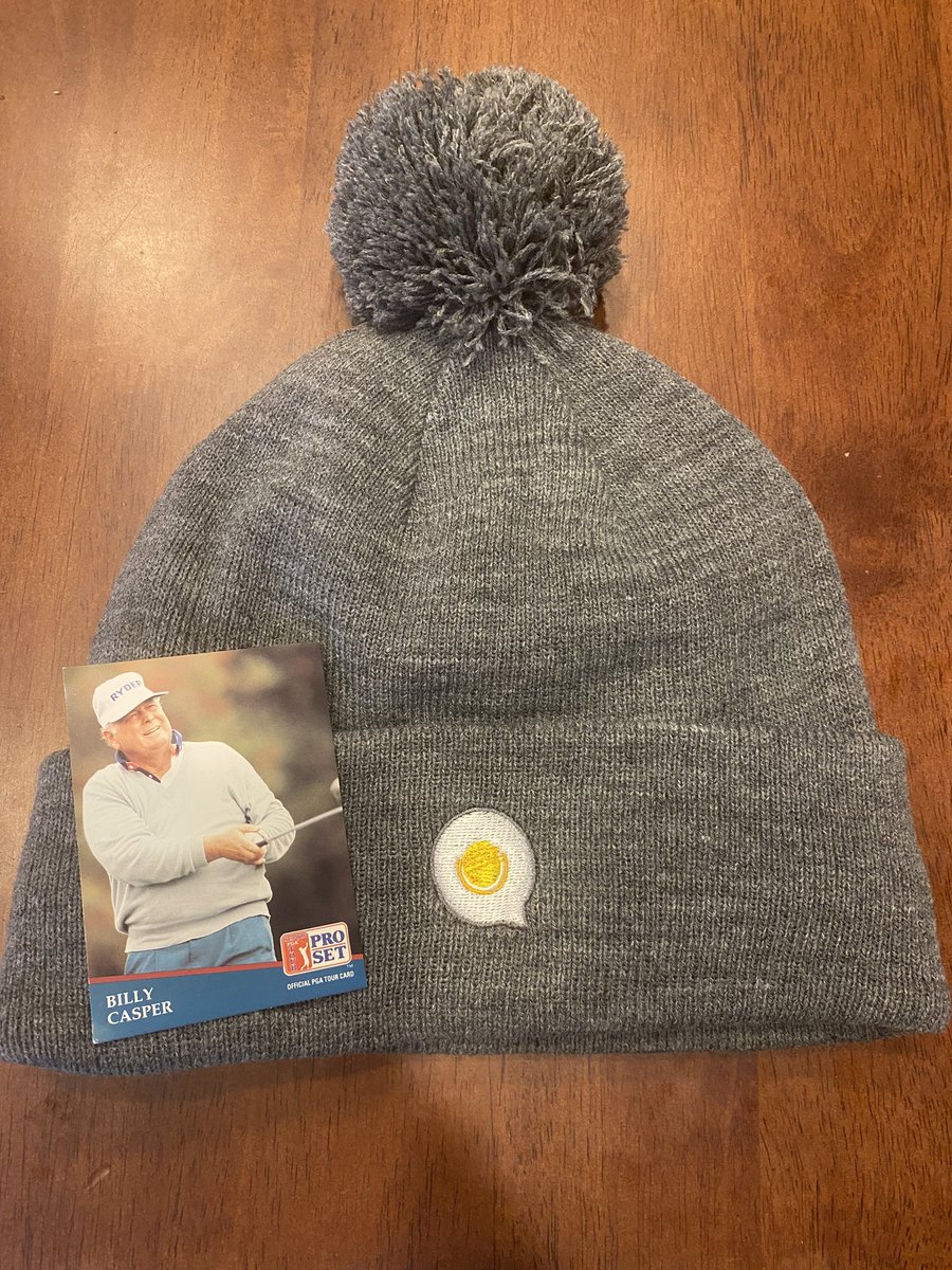 bmeyer2014's tweet photo. @the_fried_egg admittedly was more excited to see the Billy Casper card than the hat. Love it! https://t.co/UQrMyb46ZV