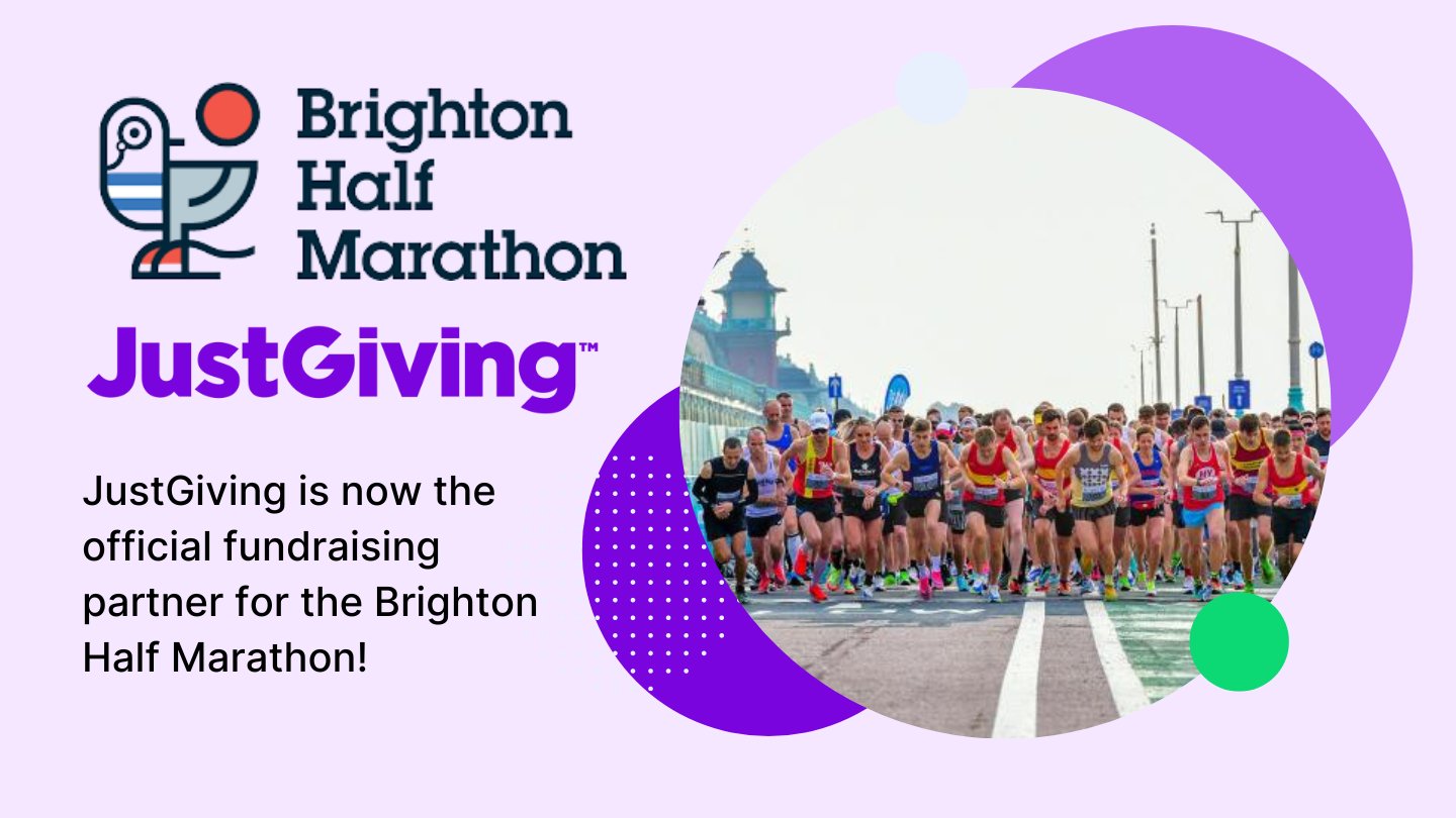 JustGiving Causes on X: 🔔 @JustGiving is now the official fundraising  partner for the Brighton Half Marathon! Join the @brightonhalf team for  their official webinar on the 20th October to find out