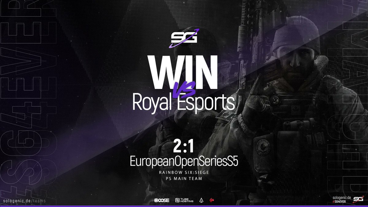 [#SGPSMAIN] [#Win]

Unser #PSMAIN Team holt sich den nächsten #Win gegen 
@RoyalEsportsR6S im @EuropeanOpenCup und qualifiziert sich dadurch fürs Finale 🔥

⚔️

7:5 Chalet
6:8 Bank
7:4 Oregon

GGs an @RoyalEsportsR6S 👍