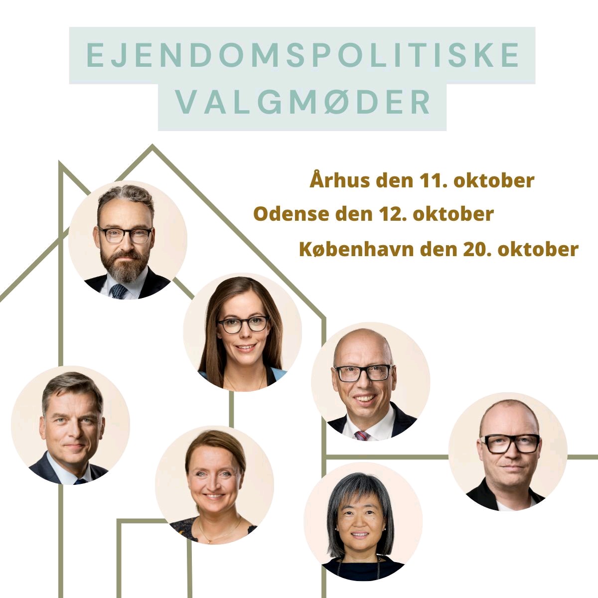 EjendomDK's tweet photo. Ejendom-og boligpolitik er på dagsordenen, når vi samler en række skarpe politikere til valgmøder i Århus, Odense og København. Se hvilke FT-kandidater der debatterer og tilmeld dig her:
https://t.co/CubU0up4zk #dkpol https://t.co/T6rXlpo6L5