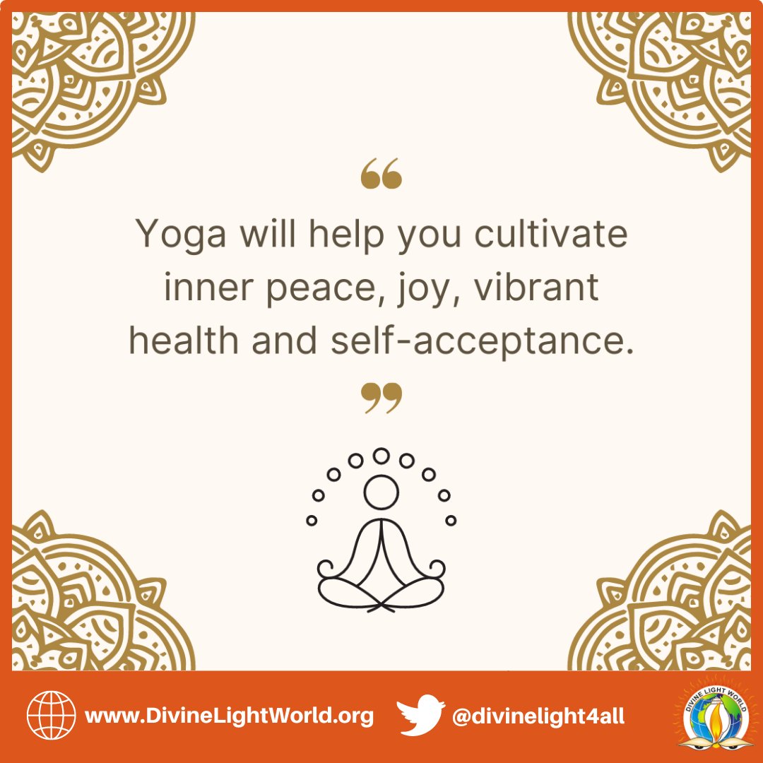 divinelight4all's tweet photo. Yoga will help you cultivate inner peace, joy, vibrant health and self-acceptance.

#yoga #selfjourney #positivevibes #inspiration https://t.co/TWfSZCiWP0