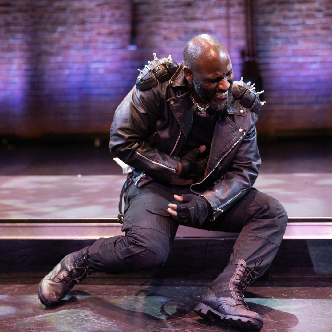 HanoverTheatre's tweet photo. The Telegram and Gazette calls Macbeth "a riveting visual spectacle that never disappoints." Read the full review at https://t.co/T3lpxaioPm.

Witness Macbeth’s bloody rise to power and calamitous demise at the BrickBox through Oct 15. Get tickets now at https://t.co/PDqnbgFzZe. https://t.co/x4Ag3U1Ipt