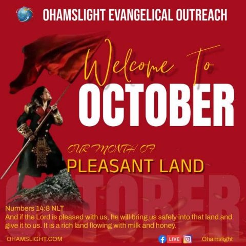 ohamslight's tweet photo. Yesss!!! we're still in the month of "PLEASANT LAND". Indeed October is GREAT. Glory to GOD
Don't miss on all the fun we will be having this month on all our social media platforms like Whatsaap, IG, Facebook and HERE on Twitter.

Feel free to DM for links to join us. https://t.co/PQthVpuKaH
