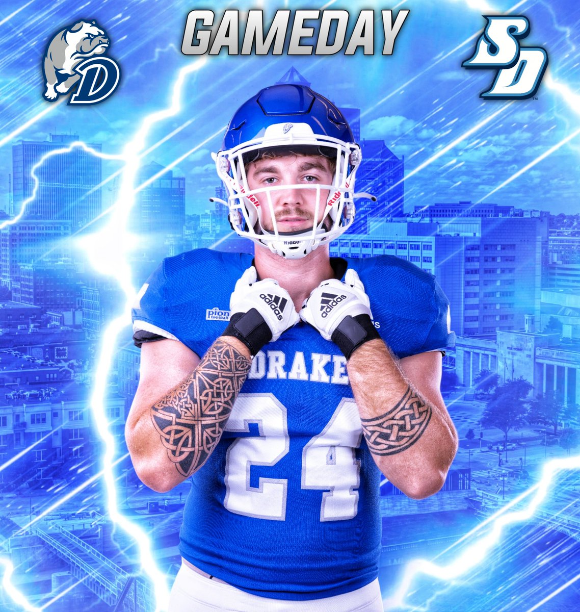 DrakeBulldogsFB's tweet photo. 𝗜𝘁’𝘀 𝗚𝗮𝗺𝗲𝗱𝗮𝘆 𝗶𝗻 𝗦𝘂𝗻𝗻𝘆 𝗗𝗲𝘀 𝗠𝗼𝗶𝗻𝗲𝘀 ☀️

🆚 San Diego
⏰ 1 PM
🏟️ Drake Stadium
📊 https://t.co/2OC4o53ZRP
📺 ESPN3
📹 https://t.co/7wQxDiZS2a
📻 1350/102.1 @ESPNDSM
🔊 https://t.co/QYLPeL7wMH
🎟 https://t.co/TZGi1O1Oj3

#gamechangers | #DSMHometownTeam https://t.co/Zsd3o2BHYd