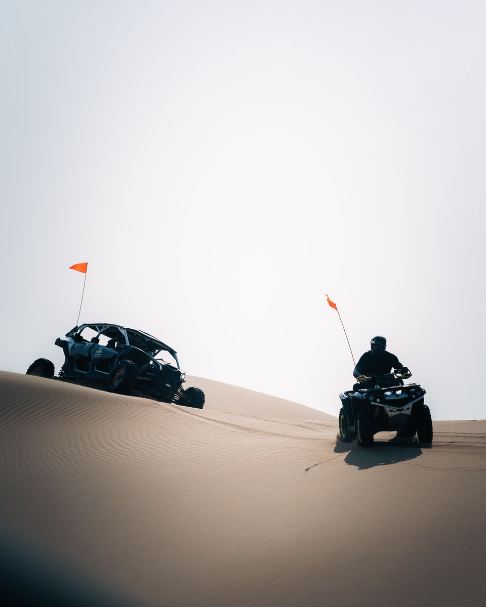 .@SHAQ chasing thrills #InAbuDhabi as he takes on the dunes at Al Khatim desert 🏜 #NBAinAbuDhabi @Tourism365ae