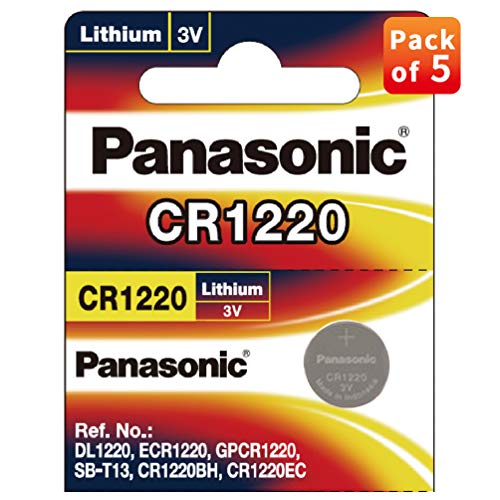 Panasonic CR-1220/5BE Lithium Coin Battery - Pack of 5 [10% discount] amzn.to/3FloxbV #AmazonIndia #DealsOnElectronics