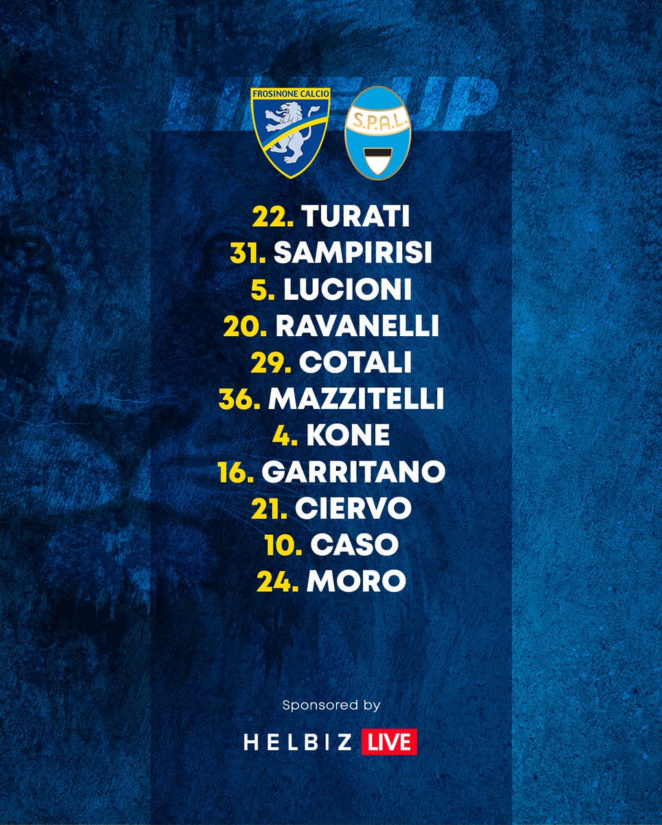 Frosinone1928's tweet photo. Scendiamo in campo così 👊🏻 #FroSpa
Guardala su @HelbizLive https://t.co/416SY6atKw
