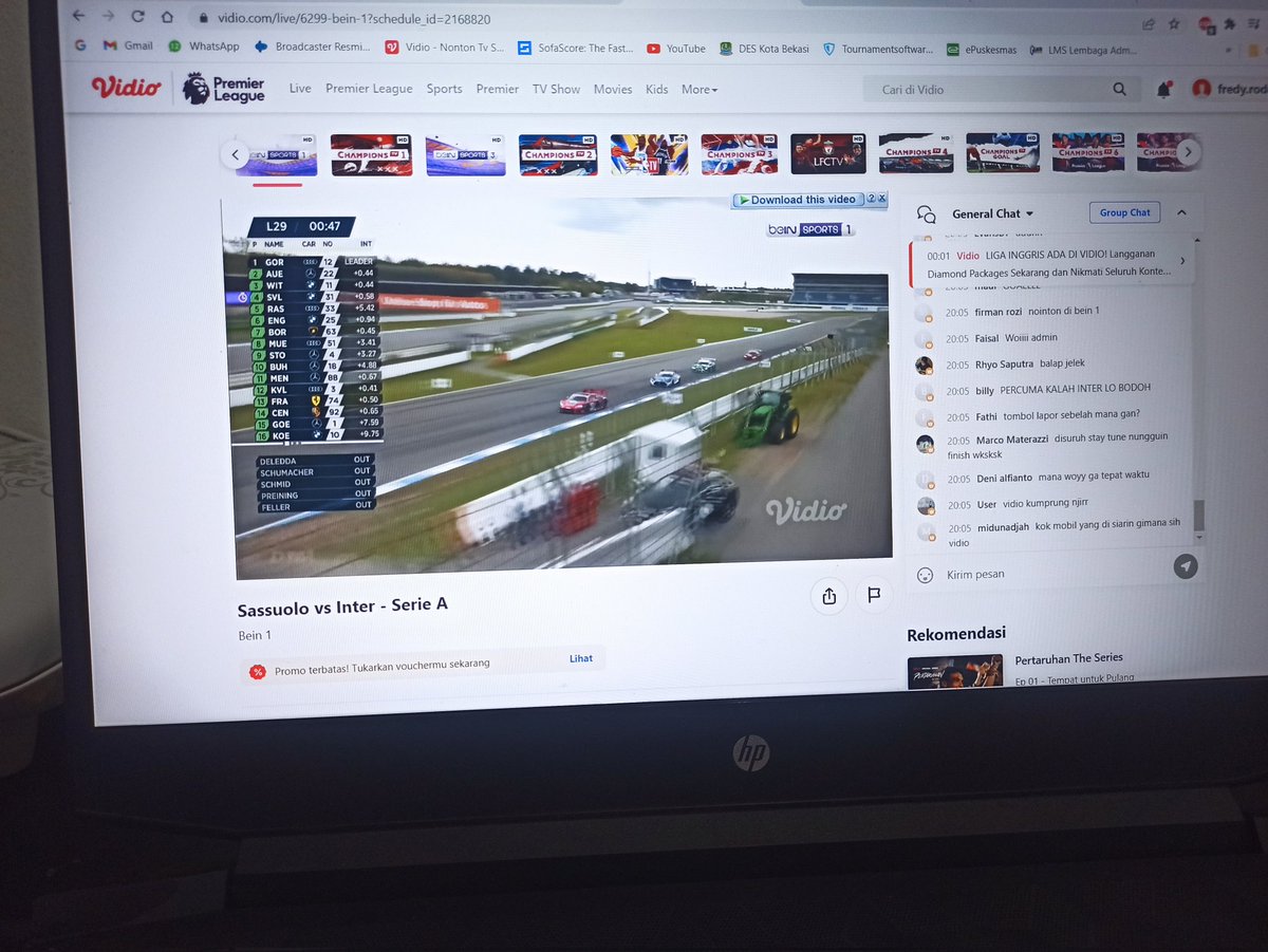 Jadi sassuolo vs inter mainnya di sirkuit ya skrg <a href="/vidio/">Vidio</a> ?