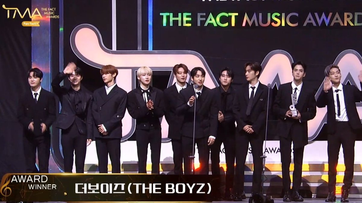trsboyz's tweet photo. treasure and the boyz both won artist of the year (bonsang) today at the fact music awards, congrats our trsrboyz! https://t.co/UvzRNQx8mA