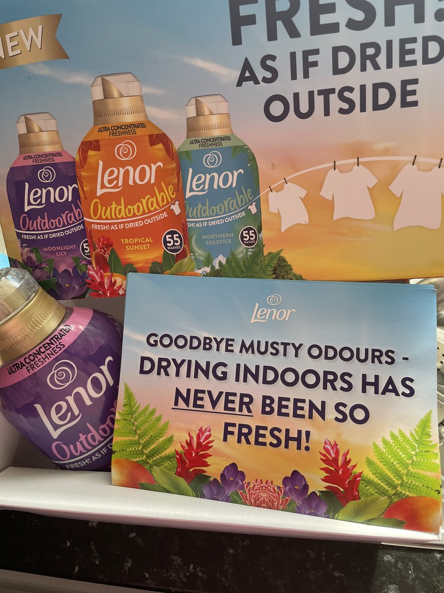 Trying the one of the new lenor scents. #greatoutdoorable