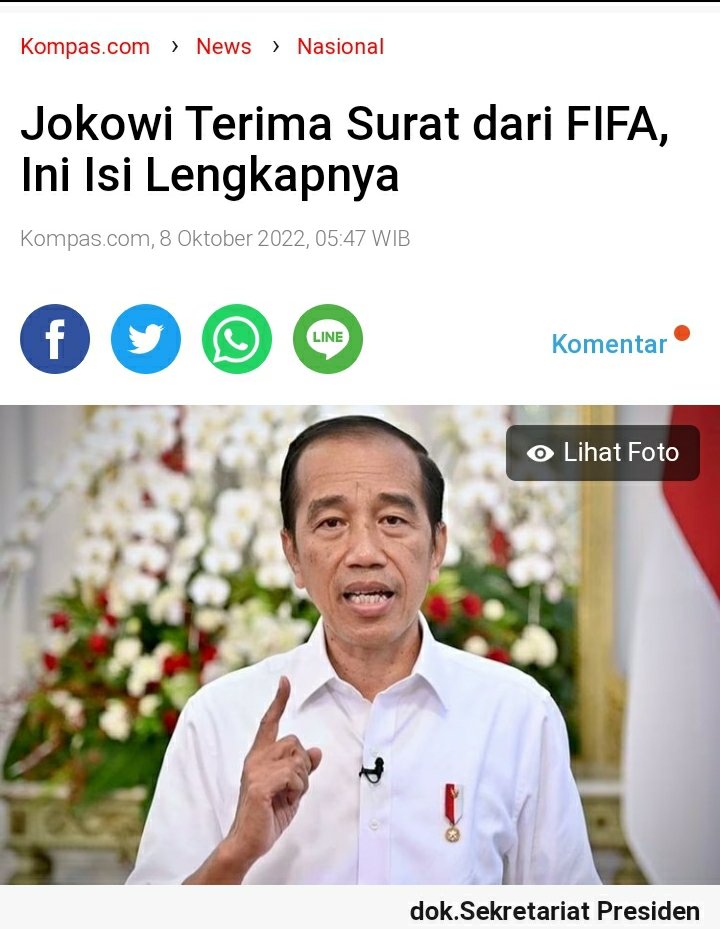 TERIMA KASIH PRESIDEN JOKOWI🤗💕🇮🇩
Berkat kesungguhan beliau, FIFA TIDAK MENJATUHKAN SANKSI utk sepak bola Indonesia berkenaan dg tragedi Kanjuruhan 1 Oktober yg lalu🙏
SURAT AJAIB!
Para PENGANUT SALAWI silahken berkicau!
Presidenku HEBAT‼